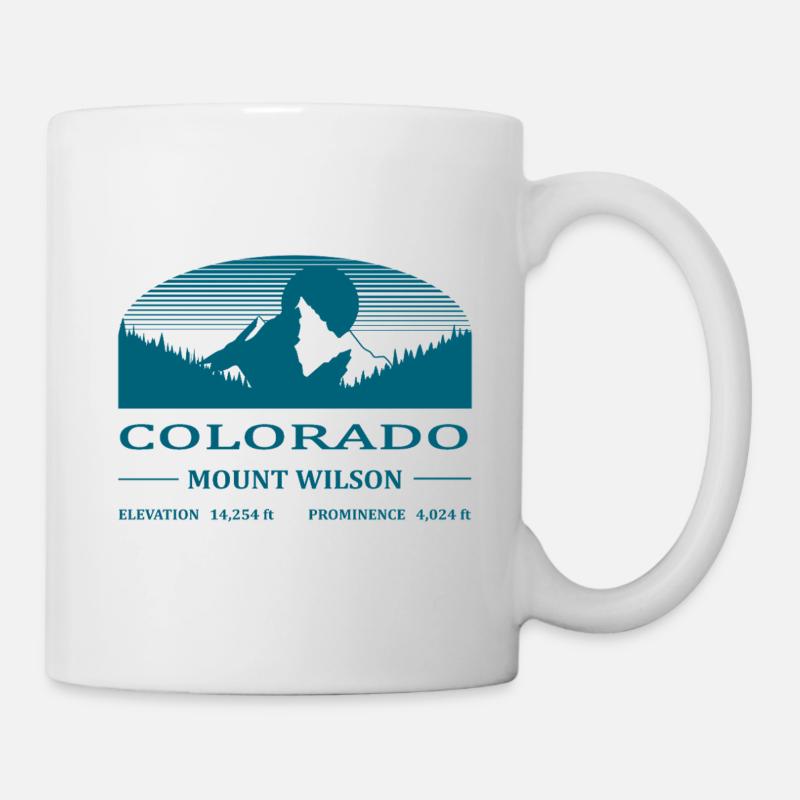 Mount Wilson - petrol blue - Mug - white