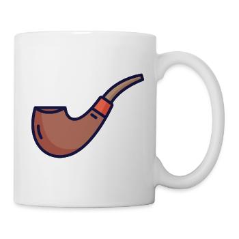 Nautic Design Heritage Pipe Illustration - Mug - white - Right