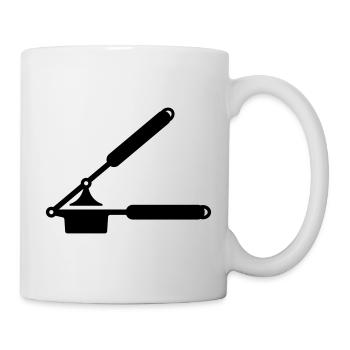 Presse-ail ou presse à spaetzle - Mug blanc - blanc - Droite