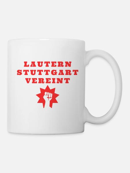 Kaiserslautern und Stuttgart vereint - Tasse - Weiß