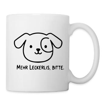 Chien mignon | Plus de friandises, s’il vous plaît ! - Mug blanc - blanc - Droite