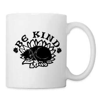 Sei freundlich - Tasse - Weiß - Rechts