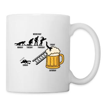 Design de bière amusant, parfait pour l’équipage de l’enterrement de vie de garçon - Mug blanc - blanc - Droite