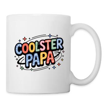 Coolest Dad Colorful Retro Letters - Mug - white - Right