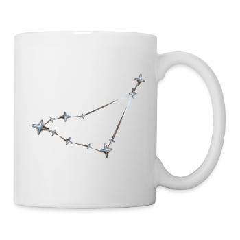 Sternenreihe Konstellation Design - Tasse - Weiß - Rechts