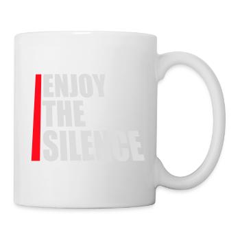 Enjoy The Silence Saying Calm Silence Introvert - Mug - white - Right
