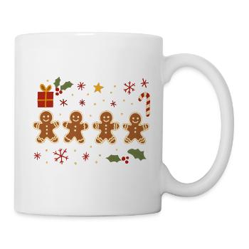 Lebkuchen Feiertagsstimmung, Weihnachten - Tasse - Weiß - Rechts
