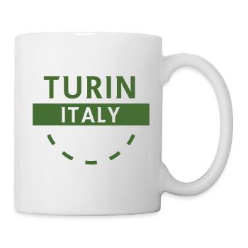 Turin, Italie, Emblème - Mug blanc - blanc - Droite