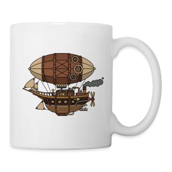 Steampunk Airship - Mug - white - Right