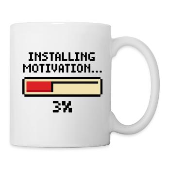 Installation von Motivation Progress - Tasse - Weiß - Rechts
