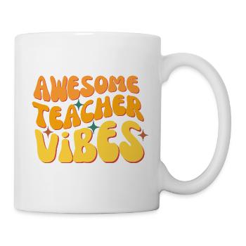 Des vibrations d’enseignant impressionnantes - Mug blanc - blanc - Droite