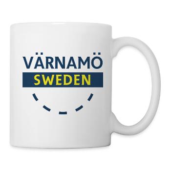 Värnamo Suède Badge - Mug blanc - blanc - Droite