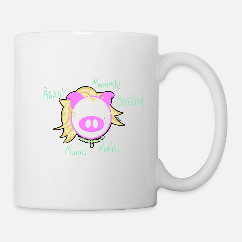 Cochon Glam’ Explosion - Mug blanc - blanc