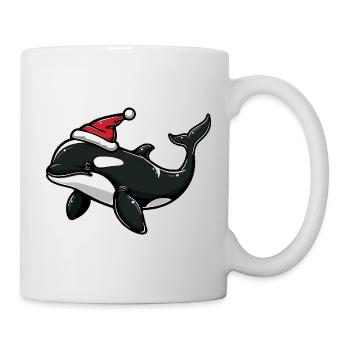 Wal Weihnachten - Tasse - Weiß - Rechts