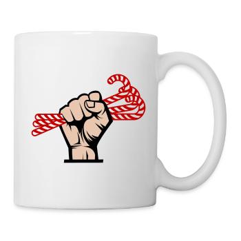 I Want Candy, Revolutionär, Slogan & Zucker Design - Tasse - Weiß - Rechts