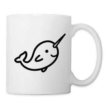 Narwal - Tasse - Weiß - Rechts