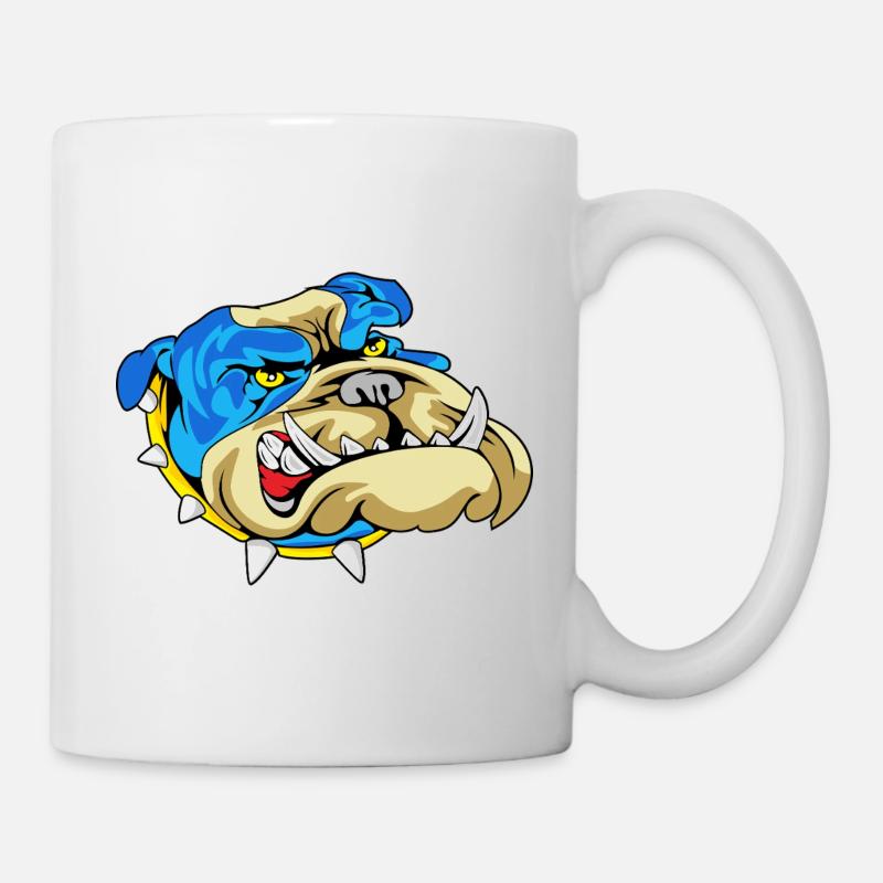 Grognement du Bouledogue Bleu - Mug blanc - blanc