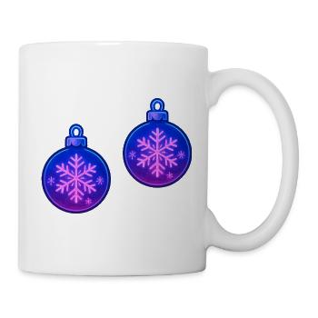 Christmas Ball Snowflake Ornament - Mug - white - Right