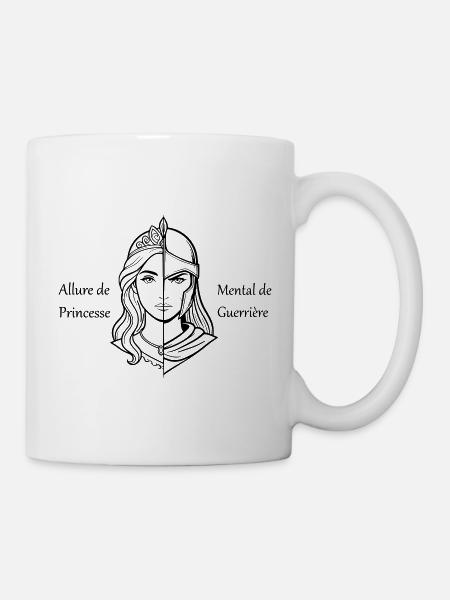 Woman's Princess Look & Warrior Mental - Mug - white
