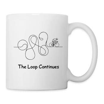 Monochrome Glyphs Abstract Pattern - Mug - white - Right