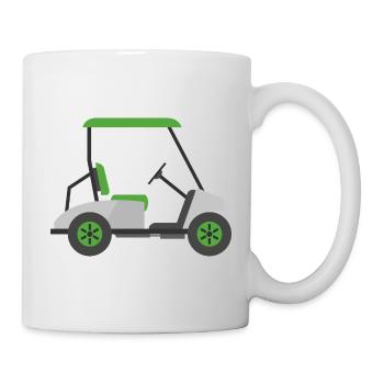 Golfwagen - Tasse - Weiß - Rechts