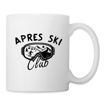 Après Ski Club – Winter Sports Ski Goggle Party - Mug - white - Right