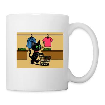 Meeko-Einkaufen - Tasse - Weiß - Rechts