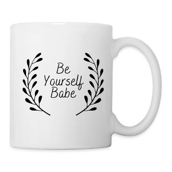Be Yourself Babe - Tasse - Weiß - Rechts