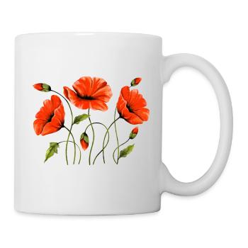 Fleur - Mug blanc - blanc - Droite