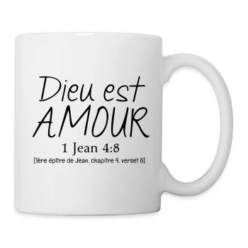 Gott ist Liebe - Tasse - Weiß - Rechts