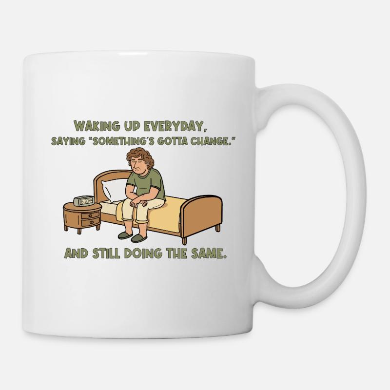 Éveillé mais coincé - Mug blanc - blanc