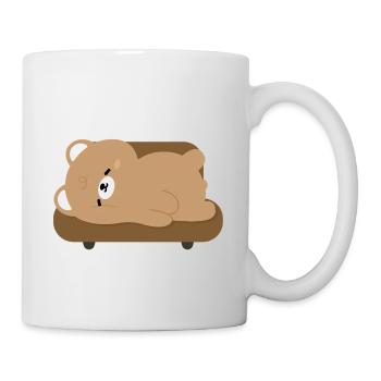 Tired Polar Bear on Sofa - Mug - white - Right