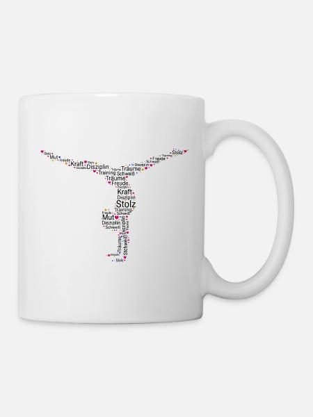 Turnerin Bodenturnen Kunstturnen - Tasse - Weiß
