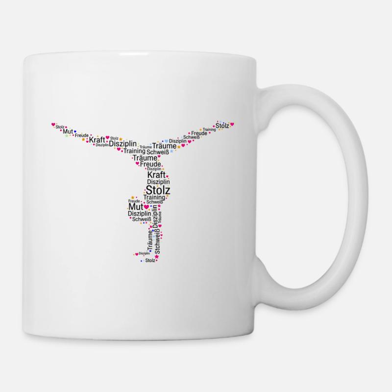 Turnerin Bodenturnen Kunstturnen - Tasse - Weiß