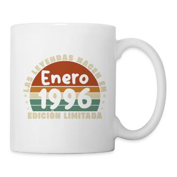 Cadeau d’anniversaire vintage de janvier 1996 - Mug blanc - blanc - Droite