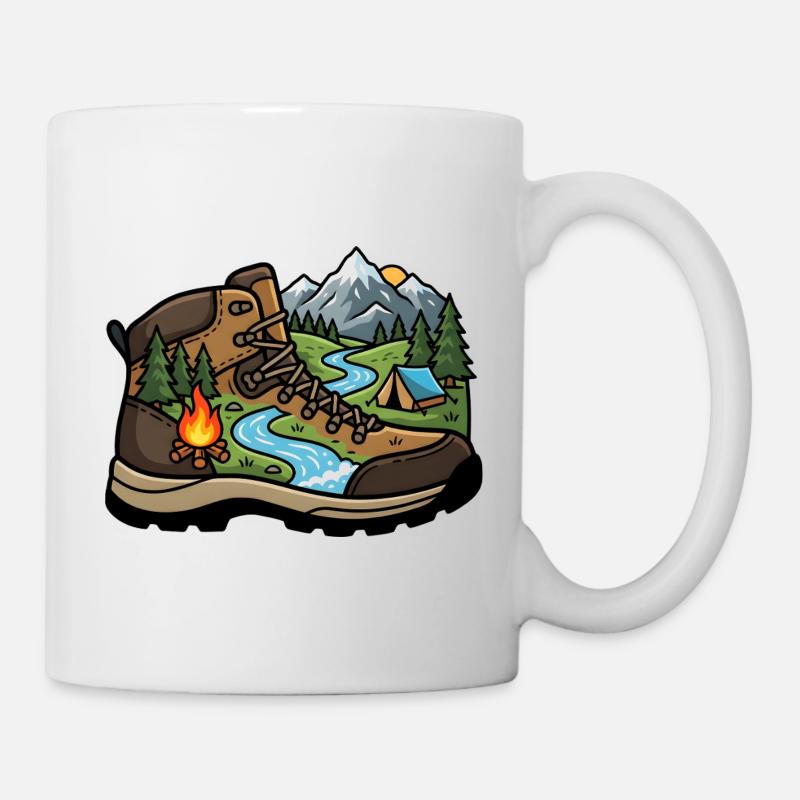 Camp Adventure Boot - Tasse - Weiß