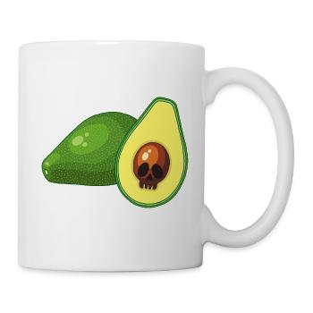 Crâne d'avocat - Mug blanc - blanc - Droite