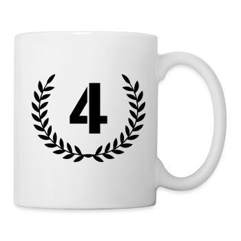 4 Kranz - Tasse - Weiß - Rechts