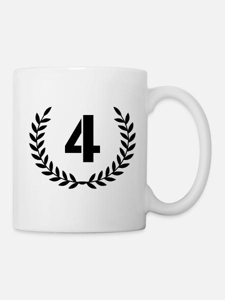 4 Kranz - Tasse - Weiß