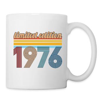 Vintage-Geburtstag 1976 Retro-Geschenk Geboren 1976 - Tasse - Weiß - Rechts