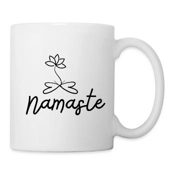 Mindfulness Namaste Spirituality - Mug - white - Right