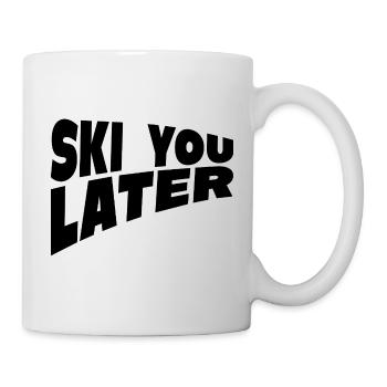 Ski You Later Fun Ski Saying - Mug - white - Right