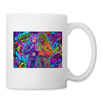 Best Friends Neon Graffiti Duo - Mug - white - Right
