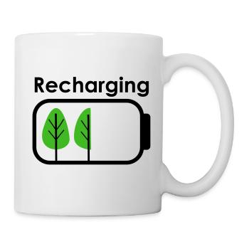Recharge - Mug blanc - blanc - Droite