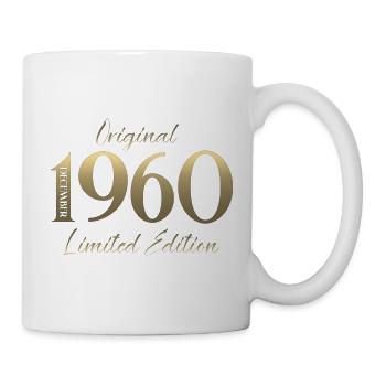 65. Geburtstag Original Dezember Jahrgang 1960 - Tasse - Weiß - Rechts