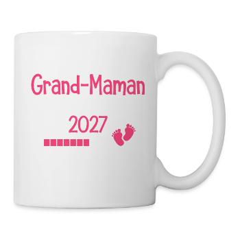 Oma im Jahr 2027 Oma-werdende Geschenk - Tasse - Weiß - Rechts