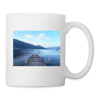 Ausblick auf den Lago Maggiore - Tasse - Weiß - Rechts