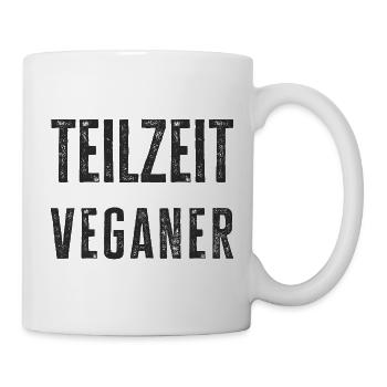 Part-time Vegan Stamp Design - Mug - white - Right
