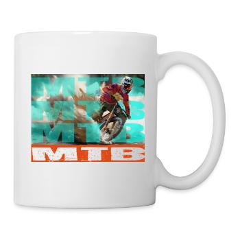 MTB Bike - Tasse - Weiß - Rechts