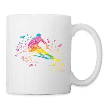 Ski alpin Sports d’hiver Ski nordique - Mug blanc - blanc - Droite
